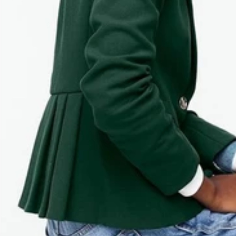 J Crew Black Mayfair all season stretch blazer with pleated back